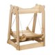 thumbnail image 4 of Hamaca de madera para gatos, cama, tumbona, marco estable, cuerda para rascar, juguete de actividad para mascotas Madera de oído, 4 of 9