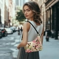 thumbnail image 2 of Kuiaobaty Hummingbird Print Underarm Sling Bag for Women Cherry Blossom Print Hobo Purse Tote with Adjustable Strap Large Capacity Leather Shoulder Purse for Travel, 2 of 7