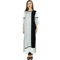 Bimba Women White Rayon Kurti Kurta Straight Summer Clothing Day Wear Tunic