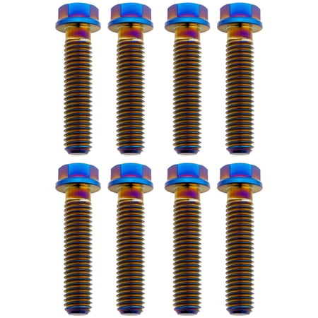 Tusk Titanium Triple Clamp Bolt Kit Burnt Blue for Yamaha Yz450F Monster Energy Yamaha Racing Ed. 2023 2025
