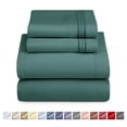 thumbnail image 1 of Nestlé Juego de Sábanas Tamaño Queen, Suaves Al Instante, 4 Piezas, Lujo Microfibra Suave para Cama Verde Bosque, 1 of 9