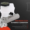 thumbnail image 3 of A-Premium Brake Master Cylinder Compatible with Buick, Chevrolet, Oldsmobile and Pontiac Vehicles - Allure, LaCrosse, Regal, Impala, Monte Carlo, Venture, Montana, Grand Prix, Century, Intrigue, 3 of 8