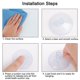 thumbnail image 4 of Ganchos de ventosa Uxcell con gancho de metal de 1.6" de diámetro, colgador de ventana de vidrio transparente, cocina, baño, 12pcs, 4 of 7