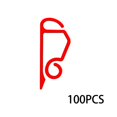 thumbnail image 2 of 100 Pieces Christmas Light Clips  Weatherproof Gutter Hooks for Outdoor Lights  Light Hooks Hang Gutter Lights Clip for Halloween Christmas Outdoor Decoration String Lights, 2 of 10