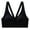Black, variant on Women's Seamless Push Up Bra Front Closure Sports Enhances Cleavage Smoothing Comfortable Jelly Strip Back Support