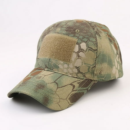 Military fans outdoor python pattern baseball cap men s tactical camouflage hat sports hook and loop cap