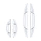 thumbnail image 2 of Protectores de borde de puertas de coche - Paquetes de 4 tiras transparentes de PVC anticolisión para protección de puertas y espejos, fácil de instalar y prevenir arañazos, 2 of 9