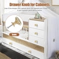 thumbnail image 5 of 10 Pack Gold Cabinet knobs Kitchen Cabinet Pulls with Vintage Cupboard Drawers Hardware Dresser Drawer Handles Kitchen Cabinet Handles Zinc Alloy (Single Hole 10 Pack Brushed Gold), 5 of 10