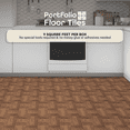 thumbnail image 4 of Achim Portfolio Self Adhesive Vinyl Floor Tile - 9 Tiles/9 Sq. ft., 12 x 12, Walnut Parquet, 4 of 7