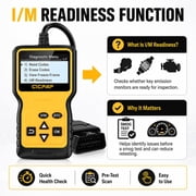 Car OBD2 Scanner Diagnostic Tool, CICPAP Engine Fault Code Reader for All OBD II Protocol Cars since 1996, Professional Car Code Readers & Scan Tools