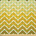 thumbnail image 2 of Ambesonne Yellow Fabric by the Yard Microfiber, Chevron Zigzag Ombre, 10 Yards, Yellow Pale Yellow, 2 of 2