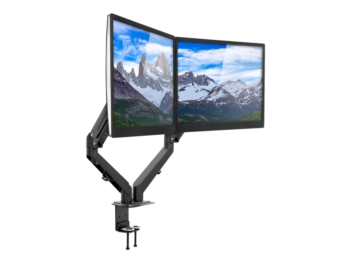 Mount-lt! Dual Monitor Desk Mount | Fits 17"-27" Computer Screens | Spring Arms | Ergonomic