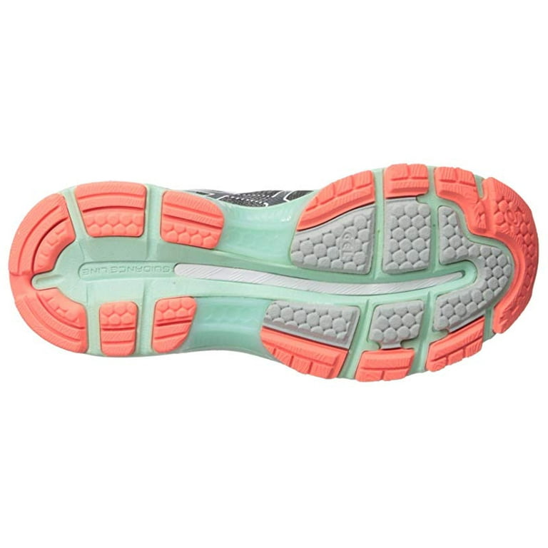 Asics Women s Gel Nimbus 19 Carbon White Flash Coral Ankle High