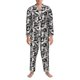 thumbnail image 3 of Fotbe Lilies Flowers Pijama de Hombre con Estampado de Manga Larga, Conjunto de 2 Piezas, Ropa de Dormir Suave y Cómoda con Bolsillos-Small, 3 of 7