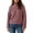 Blue, variant on Striped Sweater Women Fall Winter Long Sleeve Drop Shoulder Oversized Zip Up Turtleneck Sweater Jacket