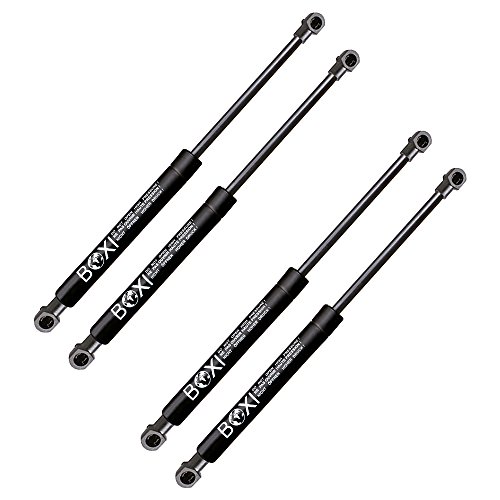 BOXI 4pcs Lift Supports 2 Hood & 2 Rear Glass Window Lift Supports for