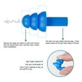 thumbnail image 3 of 10 Pair Swimmers Ear Plugs with Case - Waterproof Ear Protection for Adults, 3 of 7