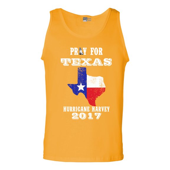 Pray for Texas Map Hurricane Harvey Survivor 2017 DT Adult Tank Top