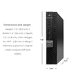 thumbnail image 5 of Restored Dell Optiplex 3040 Micro Computer, Intel Core i5-6500T Gen 6 (2.50 GHz), 8GB DDR3 RAM, 128GB SSD, WiFi, Bluetooth, HDMI, Displayport, Windows 10 Professional 64 Bit (Refurbished), 5 of 5