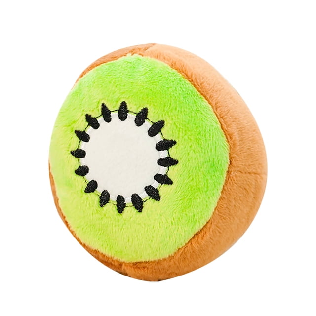 Interactive Squeaky Fruit Dog Toy for Puppy Teething Training and Indoor