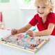thumbnail image 4 of Juegos de clasificación de colores magnéticos Montessori, tablero de laberinto, bolígrafo, juegos de cuentas móviles, Control de madera, juego sensorial, juguetes educativos para niños, 4 of 6