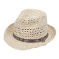 thumbnail image 2 of Fashion Wide Hat, Panama Sunhat for Women Girls, Adjustable Ladies Beach Sun Visor Straw Hat for Summer Camping Hiking Party Backpacking Beige, 2 of 8