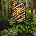 thumbnail image 2 of Carolines Treasures CJ1022-F-GF Monogram - Tiger Stripe - Purple Gold Initial F Monogram Initial Flag Garden Size, 2 of 2