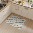 thumbnail image 2 of ODIKA 3'x5' Blue Multi Modern Geometric Design Washable Accent Rug Contemporary Abstract Pattern with Unique Shapes Pet Friendly, Non-Shedding Mat for Bedside, Nursery Room, 2 of 7
