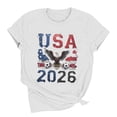 thumbnail image 4 of Busydd Womens T Shirts Trendy Crew Neck Soccer Graphic Tees Casual Summer Versatile Short Sleeve Going Out Tops L, 4 of 7