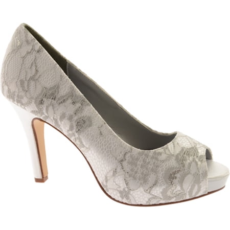 

Women s Dyeables Winter White Satin/Lace 5 B