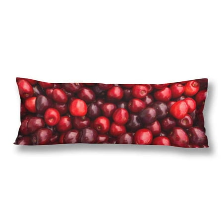 Gckg Red Cherry Cherry Selection Body Pillow Covers Case Protector
