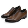 thumbnail image 5 of CMR CHAMARIPA High Heel Men Dress Shoes - Brown Wedding Elevator Shoes - 7CM / 2.76 Inches Taller, 5 of 5