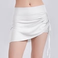 thumbnail image 5 of Afdoent Womens Shorts High Waisted Workout Shorts For With Skirt Layer Built In Chafe Yoga Running Athletic Shorts Comfy Trendy Beach Shorts, 5 of 7