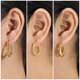 thumbnail image 2 of JeenMata Juego de regalo de 3 pares de pendientes para mujer chapados en oro amarillo hipoalergénicos, 2 of 4