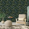 thumbnail image 6 of Caltero Floral Peel and Stick Wallpaper, Daisy Vintage Floral Wallpaper Boho Floral Contact Paper Leaf Wallpaper Self Adhesive Removable Wallpaper, 17.7" x 590", 6 of 9