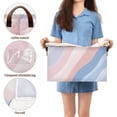 thumbnail image 5 of Yayeee Foldable Storage Basket for Shelves with Handles Waterproof Cloth Bins, Abstract Blue, 5 of 7
