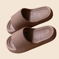 thumbnail image 6 of Slippers for Women Men's Plain Casual Versatile Thick-Soled Home Indoor Eva Odor Non Stylish Spring/Summer Home Bathroom Wear Sandals,Coffee,44, 6 of 6