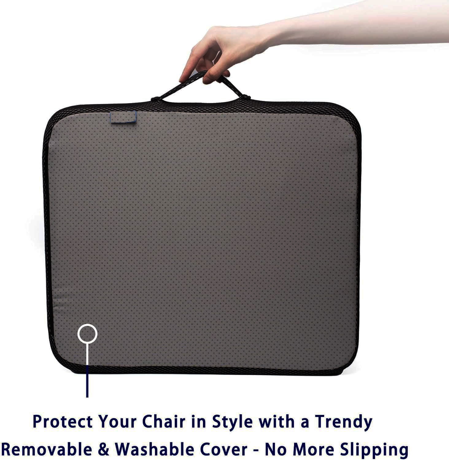 Pressure Sore and Tailbone Pain Relief Memory Foam Wheelchair Seat Cushion for Wheelchair Office Chair