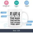 thumbnail image 6 of Papa The Man The Myth The Legend Dad Coffee Mug Best Papa Dad Ever Coffee Mug Fathers Day Mugs for Dad Grandpa from Daughter Son 11 Ounce, 6 of 7