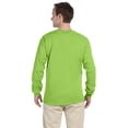 thumbnail image 2 of The Fruit of the Loom Adult HD Cotton Long-Sleeve T-Shirt - NEON GREEN - 2XL, 2 of 2