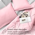 thumbnail image 3 of Bare Home Goose Down Alternative Comforter Set - 3 Piece Set - Full/Double, Light Pink, 3 of 7