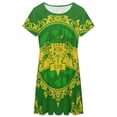 thumbnail image 3 of Chi Eta Phi Sorority Pattern Dress Summer Street Style Dresses Female Short Sleeve Printed Sundress, 3 of 7