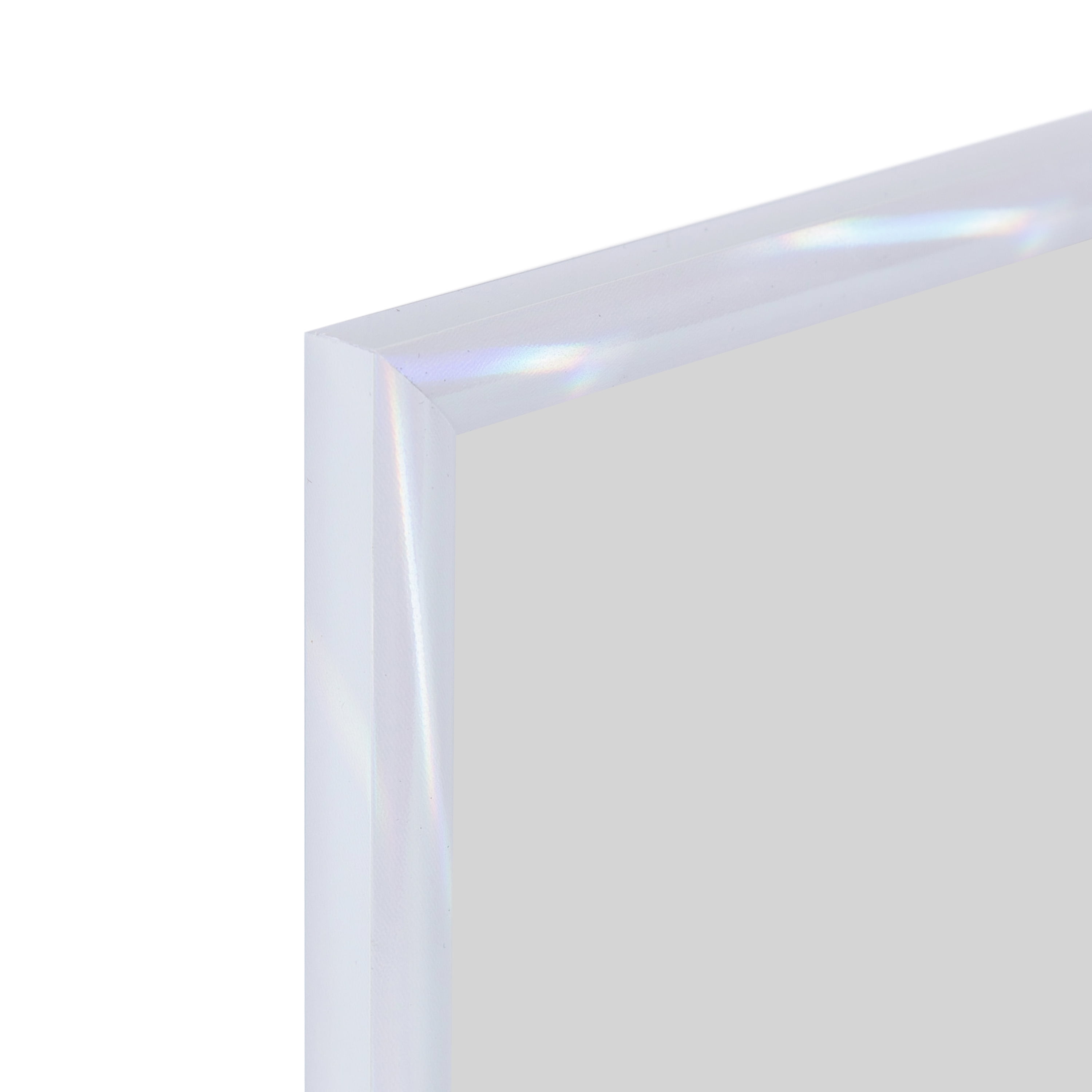 (3 pack) DesignOvation 4x6 Linear Iridescent Decorative Tabletop Picture Frame