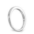 thumbnail image 6 of Solid 14k White Gold Diamond Wedding Band Ring Size 6.5 (.16 cttw.), 6 of 8