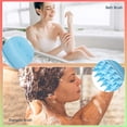 thumbnail image 3 of LNKOO Silicone Body Scrubber 2 in 1 Bath and Shampoo Brush Exfoliating Scalp Massager for Body Beauty Care Scrub, 3 of 6