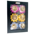 thumbnail image 2 of Prisha India Craft Diya for Puja, Lotus Brass Diyas Oil Lamp Pooja, Gift Idea, Set of 6, 2 of 3