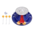 thumbnail image 3 of Turntable Track Toy, Multifunctional Cat Food Dispensing Toy Circle Tracking Healthy Materials  for Indoor Kittens American Blue, 3 of 8