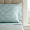 Hotel Style 4 Piece 600 Thread Count Teal Paisley Egyptian Cotton Bed
