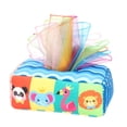 thumbnail image 3 of Caja de pañuelos Juguete para tirar Caja de pañuelos sensoriales Juguete, Juguete para bebés, Tejidos de tracción ocupados de alto contraste Tejido CUTICAT juego sensorial, 3 of 8