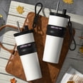 thumbnail image 5 of 24 oz Stainless Steel Tumbler with Lid and Straw Insulated Water Bottle Leak Proof for Hot and Cold Portable Travel Coffee Mug Reusable Coffee Cup White, 5 of 7